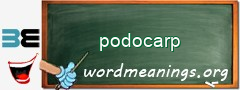 WordMeaning blackboard for podocarp